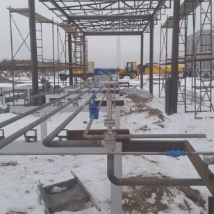 Construction of regasification station 